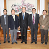 COE leaders receive the delegation of Sharp Corporation