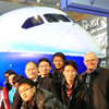 COE students experienced Boeing 787 Dream Tour Launch in Beijing